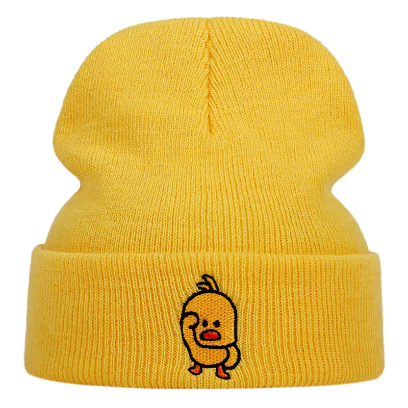 Casual Little Yellow Duck Beanie