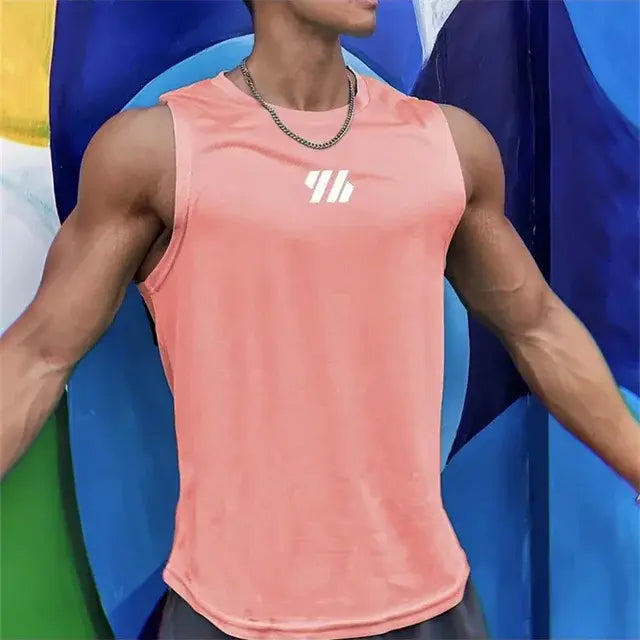 2023 newest Summer Gym Vest High Quality mesh Shirt Sleeveless T-shirts