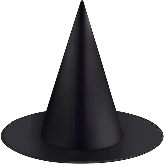 Hanging Halloween Decor & Costume Accessories "12 PCS Black Witch Hats"
