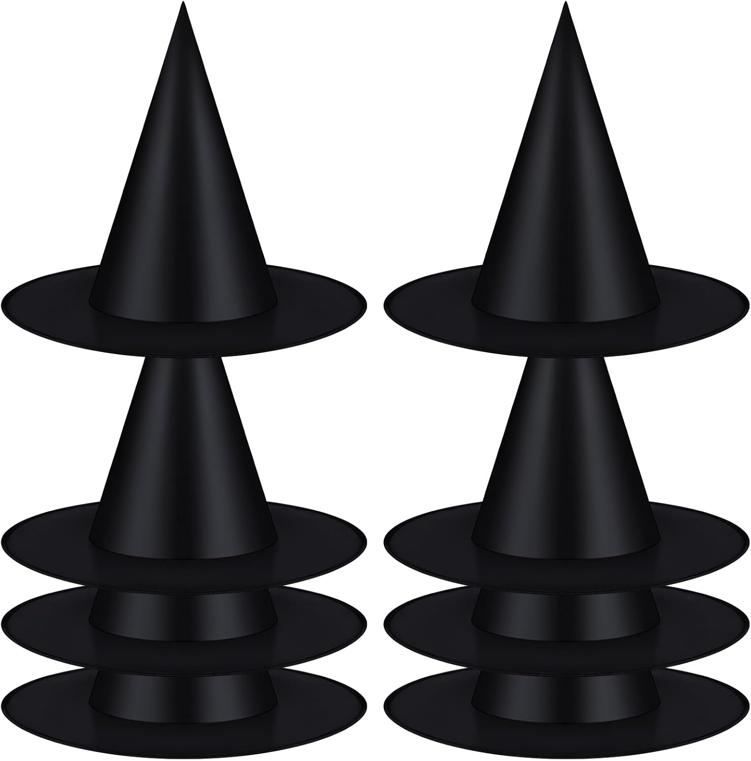 Hanging Halloween Decor & Costume Accessories "12 PCS Black Witch Hats"