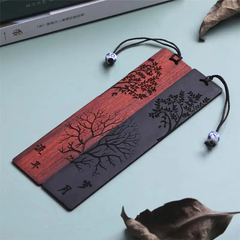 Chinese Style Wooden Bookmark