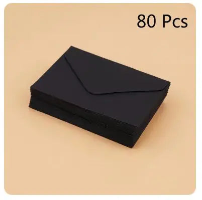 Classical White & Black Mini Paper Envelopes - 10/20/40/80PCS