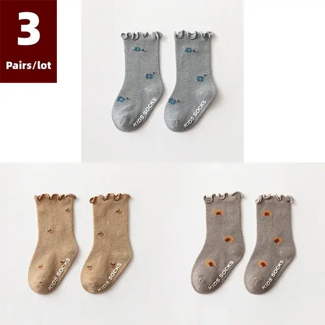 3 Pairs of Anti-Slip Children's Socks