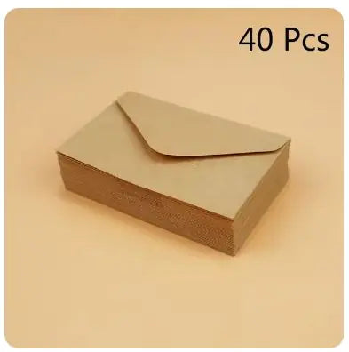 Classical White & Black Mini Paper Envelopes - 10/20/40/80PCS