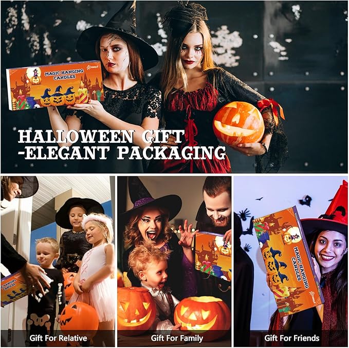 Halloween Decorations for Indoor/Outdoor "Parties 20pcs Floating Flameless Candles with Wand Remote"