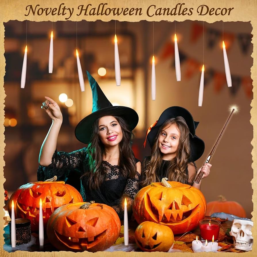  LED Candles with Remote Control - Halloween Decor 12Pcs Floating