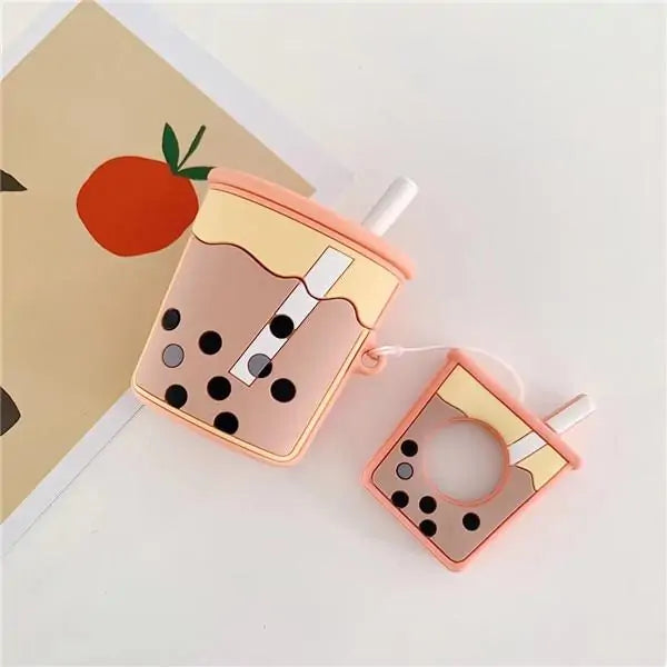 3D Bubble Tea Airpod Case