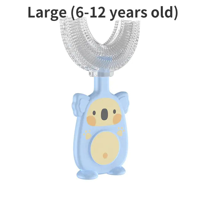 U-shaped Manual Silicone Kids Toothbrush