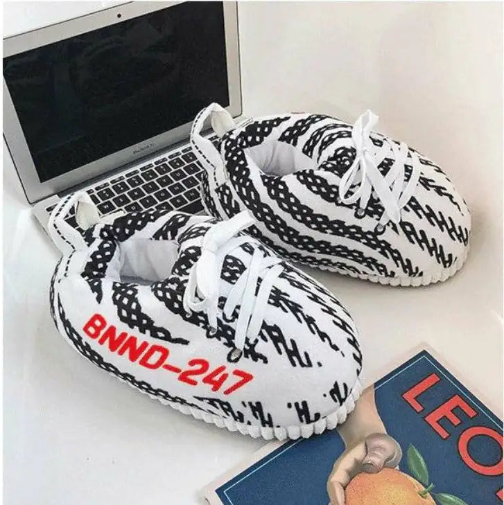 Zebra Stylish Novelty Sneaker Slippers