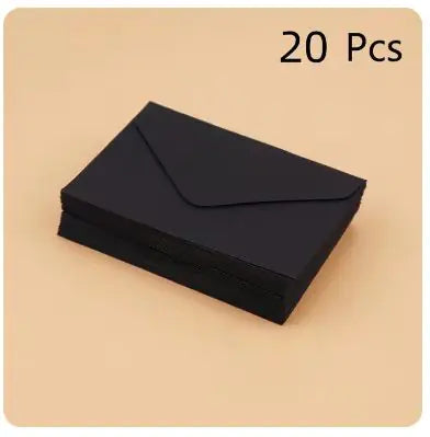 Classical White & Black Mini Paper Envelopes - 10/20/40/80PCS