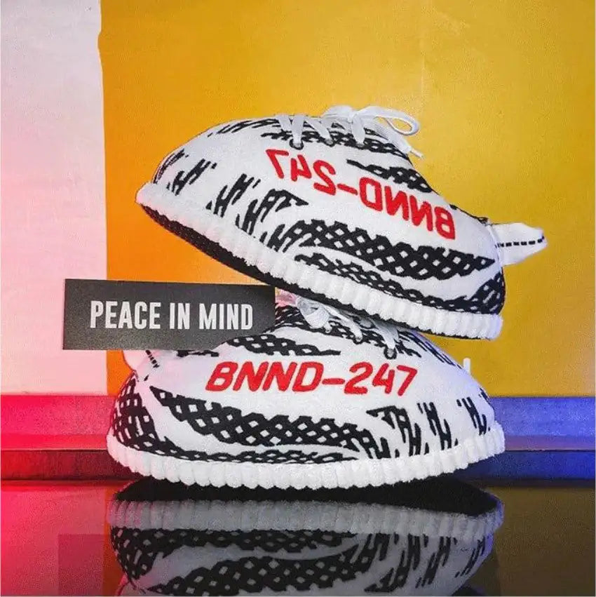 Zebra Stylish Novelty Sneaker Slippers