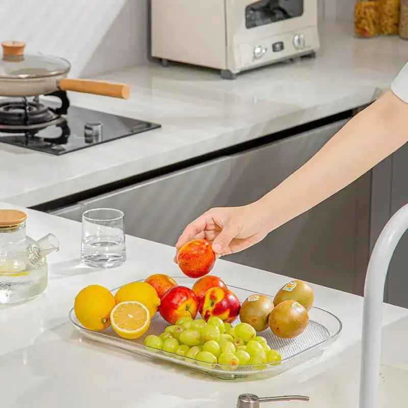 360 Rotating Rectangle Turntable Organizer For Refrigerator