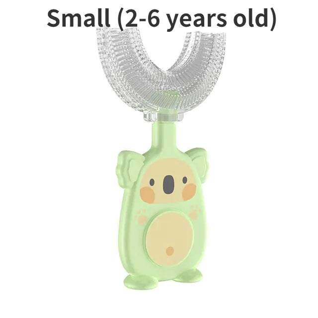 U-shaped Manual Silicone Kids Toothbrush