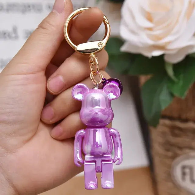 Colorful Bear Keychain Couples Gift