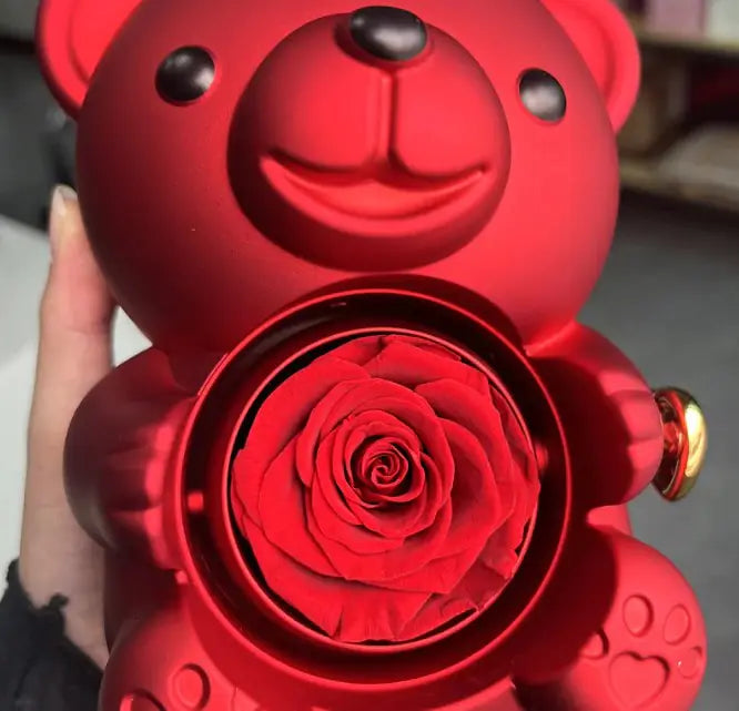 Rotating Bear Jewelry Box