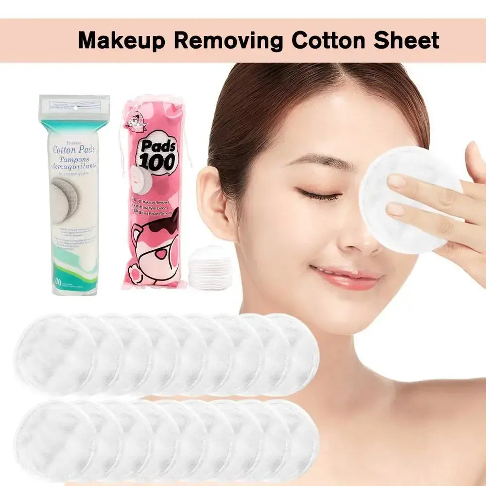 Circular Cotton Makeup Remover Pads