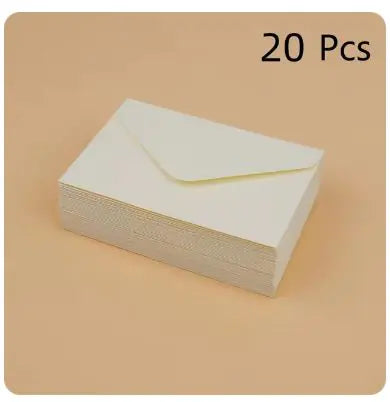 Classical White & Black Mini Paper Envelopes - 10/20/40/80PCS