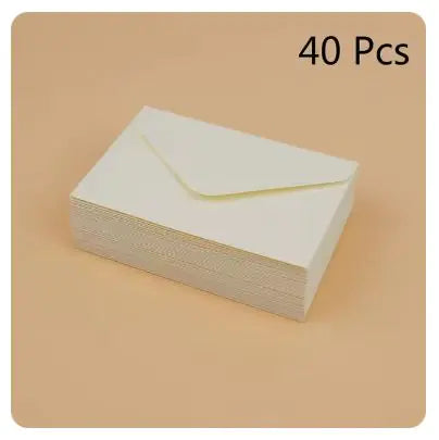 Classical White & Black Mini Paper Envelopes - 10/20/40/80PCS