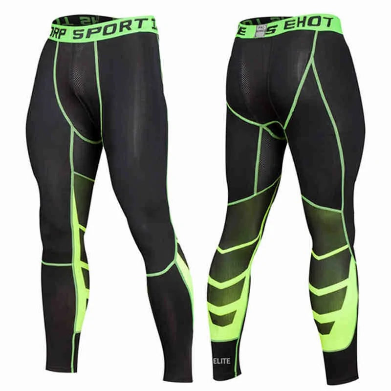 Men's Pro Compression Running Tights: Hot Yoga Pants for Gym & Basketball