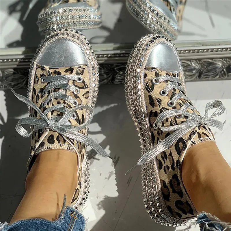 Women Leopard Canvas Shoes