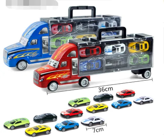 Small Car Set Alloy Cargo Truck