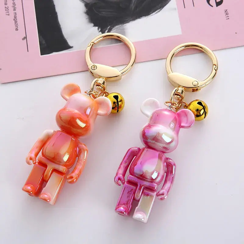 Colorful Bear Keychain Couples Gift