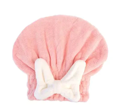 Coral Velvet Hair Towel Cap