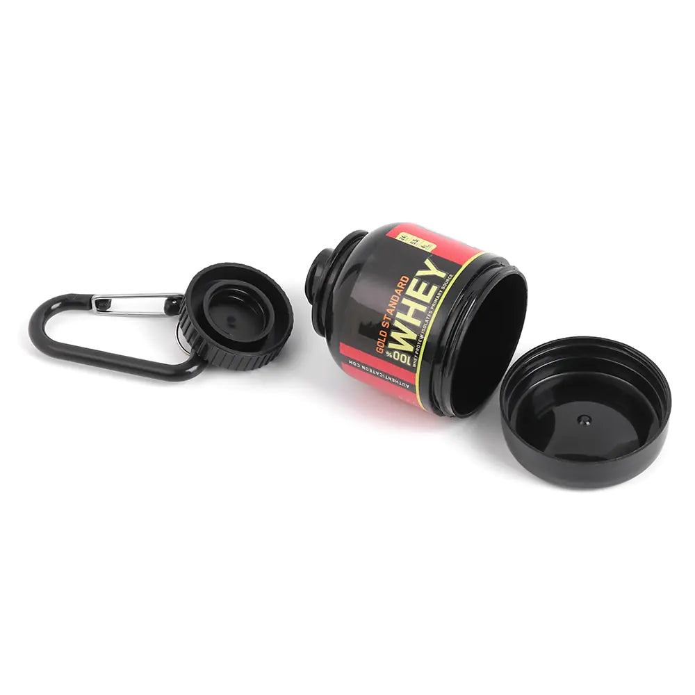 Mini Protein Powder Bottles with Keychain