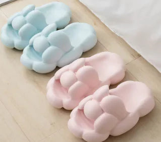 Women's Flat Bottom Cloud Slippers Soft Sole Bubble