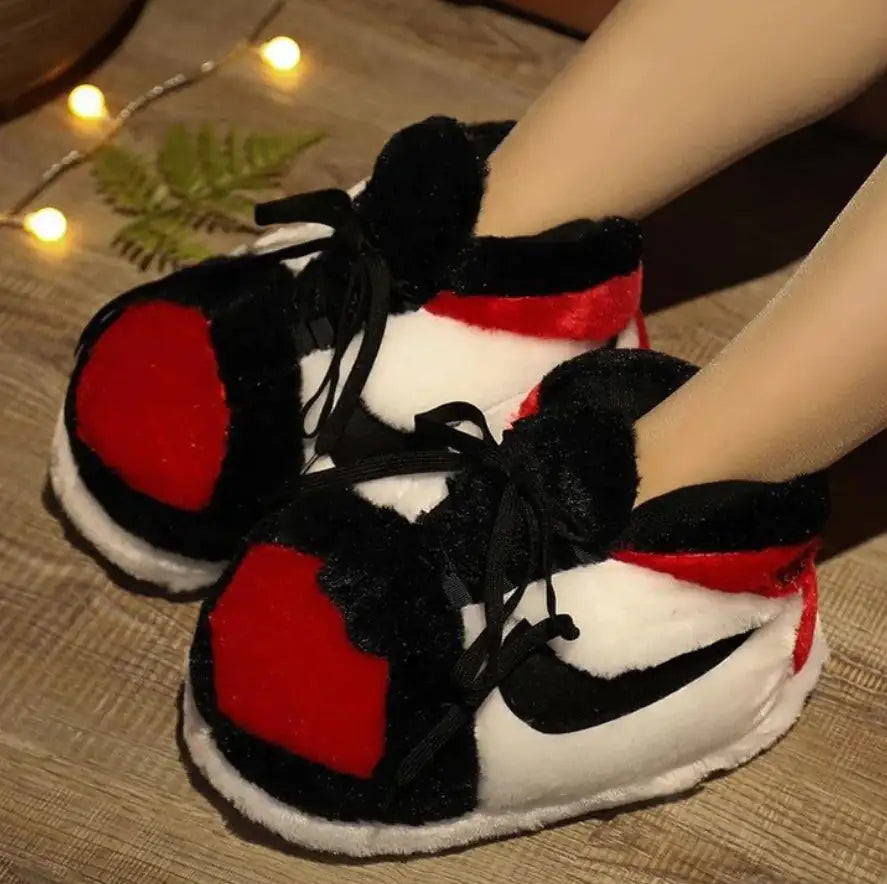 Red Inspired Novelty Sneaker Slippers