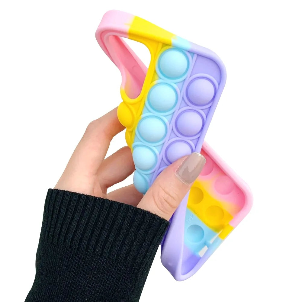 Rainbow Silicone Phone Cover For iPhone