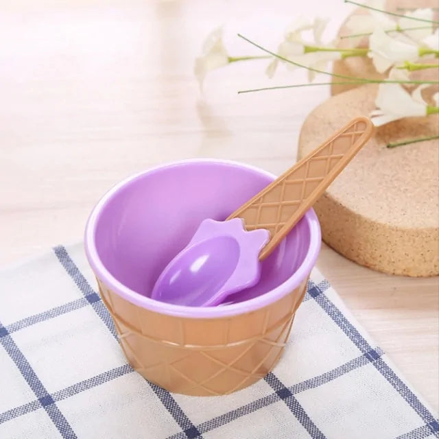 7 Color Cute Ice Cream Cup Set