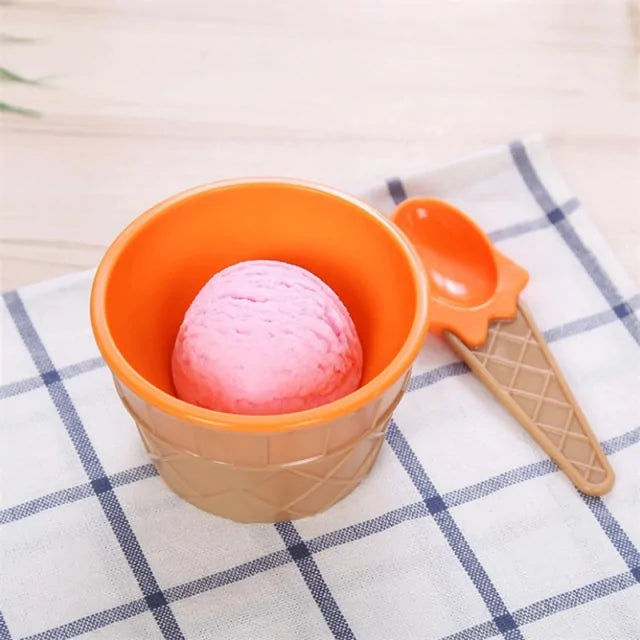 7 Color Cute Ice Cream Cup Set