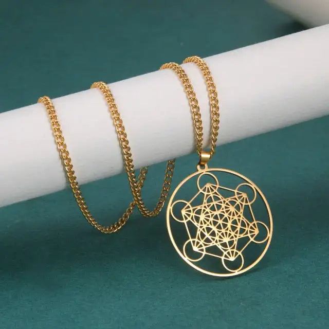 Archangel Metatron Cube Necklace