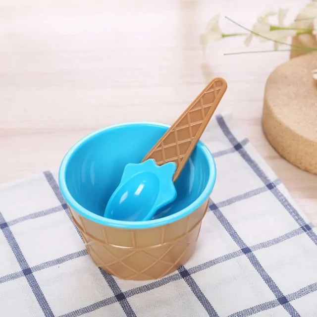 7 Color Cute Ice Cream Cup Set