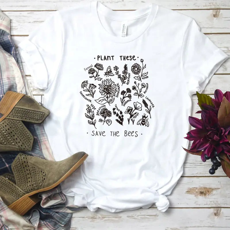 Wild Flower Graphic T-shirts