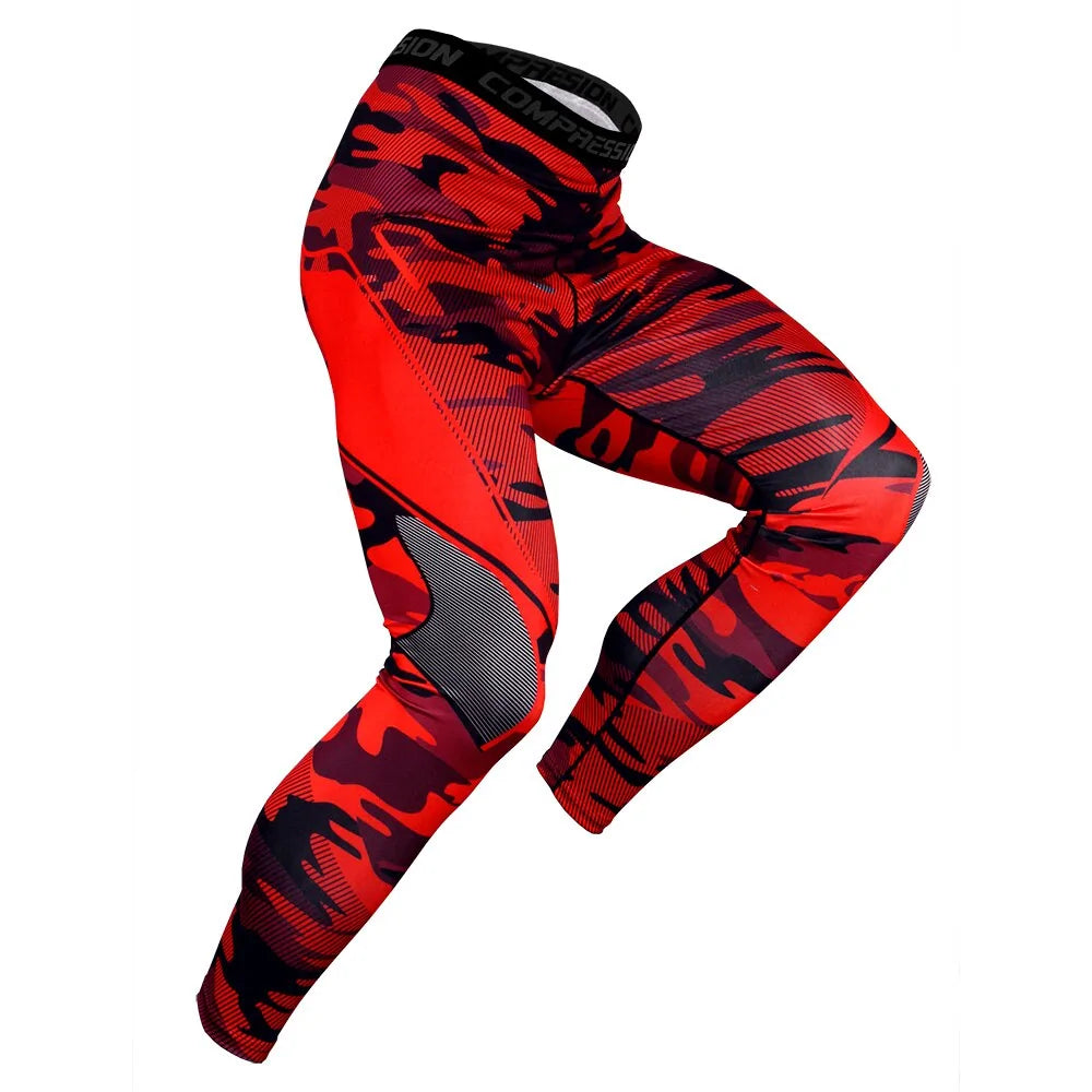 Men's Pro Compression Running Tights: Hot Yoga Pants for Gym & Basketball