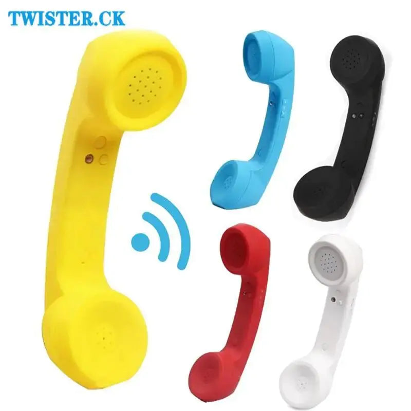 Retro Receiver Anti-Radiation Telephone Handset External Microphone Call Accessories