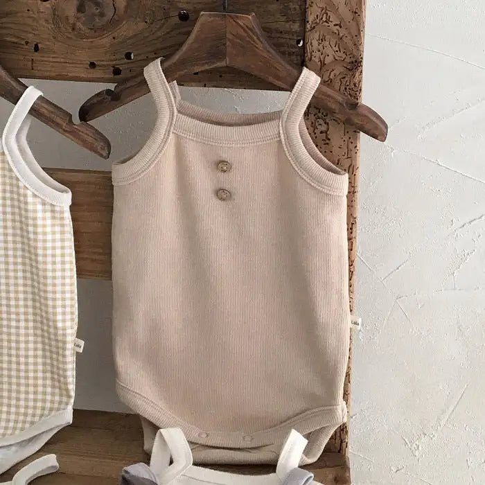 Korean-Style Soft Newborn Sling Romper & Vest