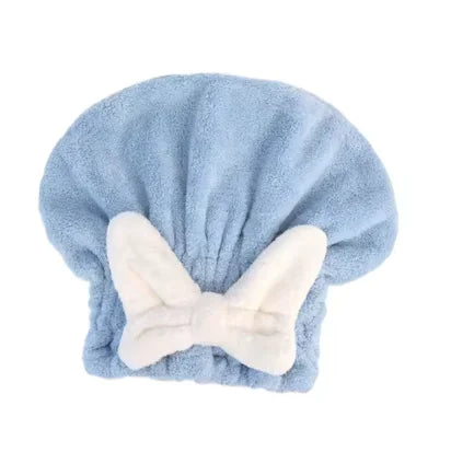 Coral Velvet Hair Towel Cap