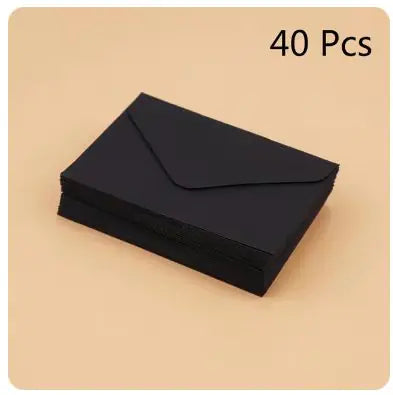 Classical White & Black Mini Paper Envelopes - 10/20/40/80PCS