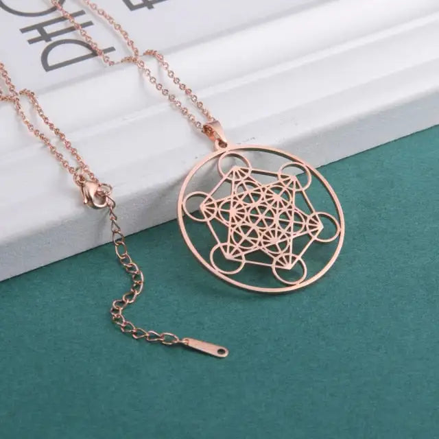 Archangel Metatron Cube Necklace