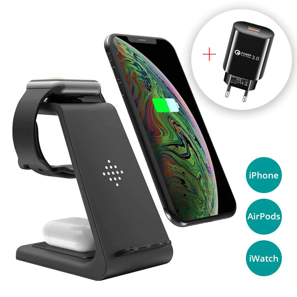 3 in 1 Wireless Charger Stand for iPhone