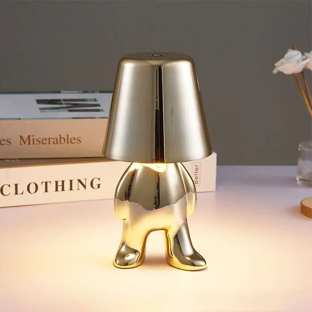 Golden Man LED Touch Lamp